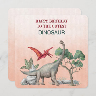 Feliz Cumpleaños A Los Más Cuidadosos DINOSAUR