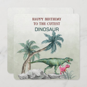 Feliz Cumpleaños A Los Más Cuidadosos DINOSAUR