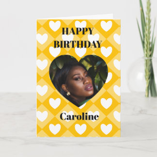 Feliz Cumpleaños a Mi Tarjeta de Foto Humana Favor