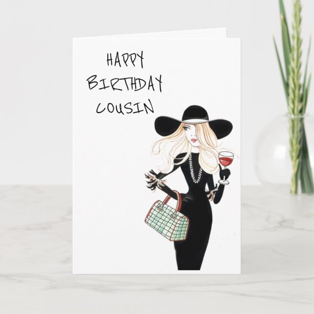 FELIZ CUMPLEAÑOS ***A MI TARJETA DE PRIMA*** (Anverso)