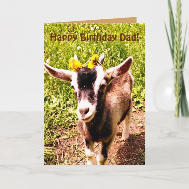 Feliz cumpleaños a papá de la tarjeta infantil (co (Anverso)