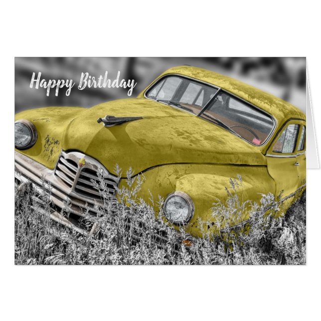 Feliz cumpleaños a partir de un montón viejo a (Anverso (Horizontal))