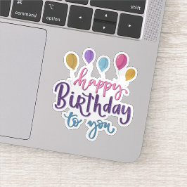 Feliz cumpleaños a tu pegatina