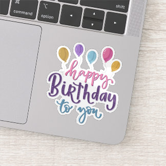 Feliz cumpleaños a tu pegatina