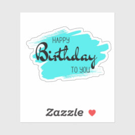 Feliz cumpleaños a tu pegatina