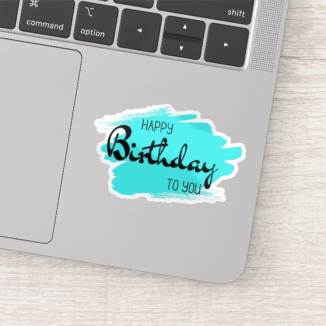 Feliz cumpleaños a tu pegatina (Detalle)