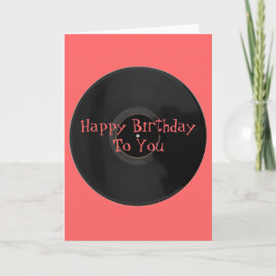Feliz cumpleaños a tu tarjeta de cumpleaños Vinyl 