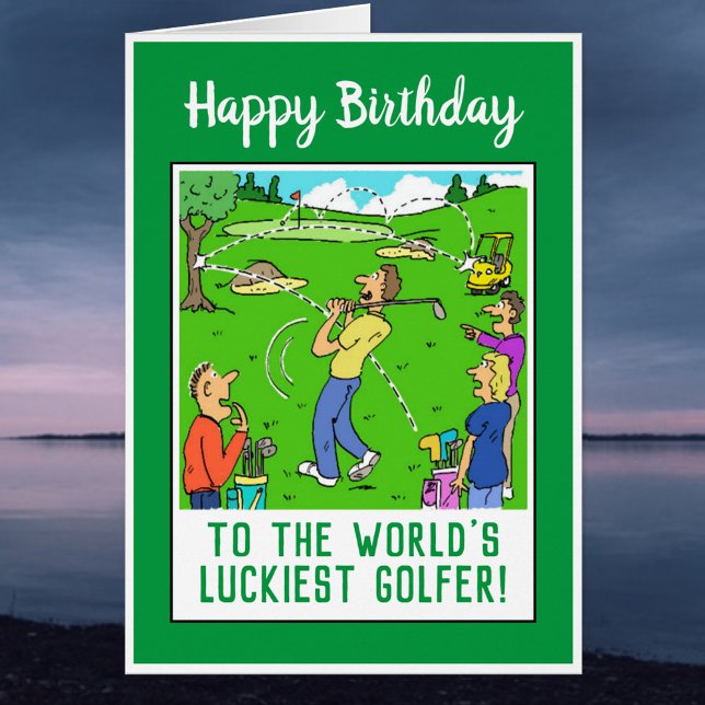 Feliz cumpleaños a un gracioso golfista (Subido por el creador)