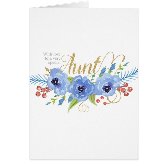 Feliz cumpleaños a unas flores de tía muy especial (Frente)