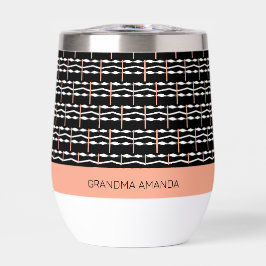 Feliz cumpleaños, abuela, patrón de arte étnico af