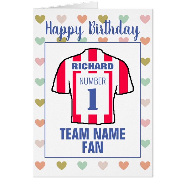 Feliz Cumpleaños Aficionado Al Fútbol (Frente)