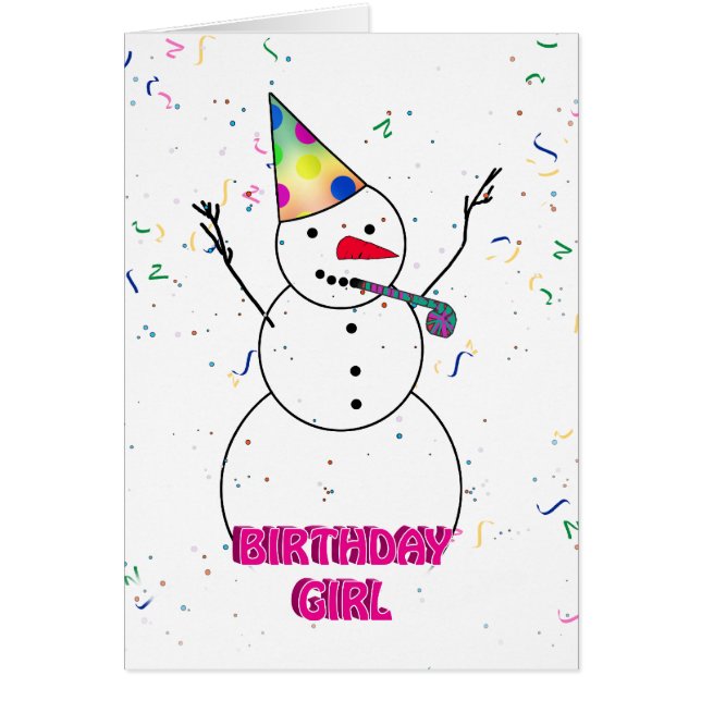 ¡Feliz cumpleaños al Chica de cumpleaños! (Frente)