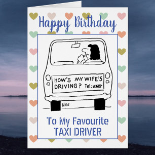 Feliz cumpleaños al taxista