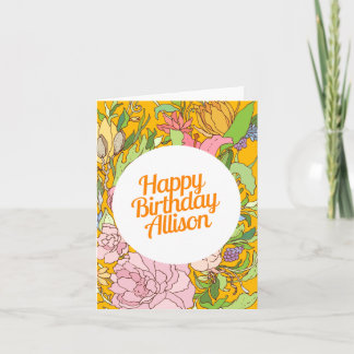 Feliz cumpleaños Allison | Tarjeta de cumpleaños f
