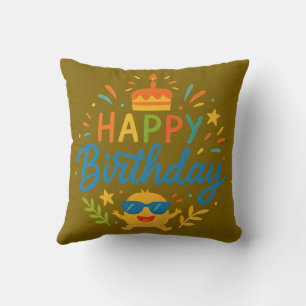 Feliz Cumpleaños   Almohada de Sol Radiante Adorab