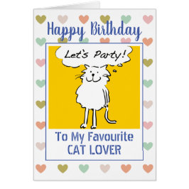 Feliz Cumpleaños Amante de los Gatos