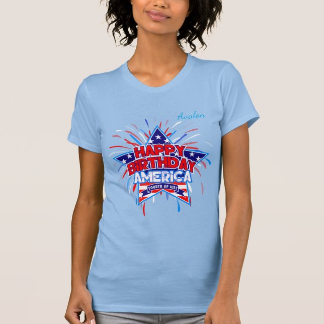 Feliz cumpleaños, America Maternity Tank Top (Anverso)