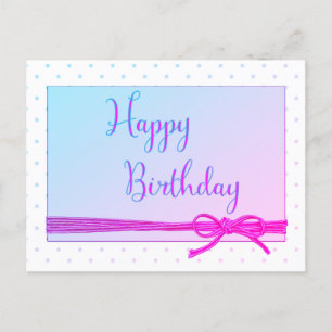 Feliz cumpleaños atado con tarjeta de cumpleaños B