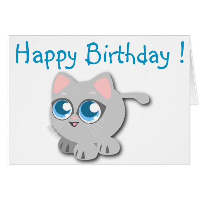 "FELIZ CUMPLEAÑOS" BABY KITTY (Anverso (Horizontal))