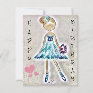 Feliz cumpleaños, bailarina de tarjetas Cumpleaños