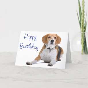 Feliz cumpleaños Beagle Puppy Dog Tarjeta de salud