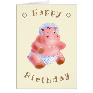 Feliz cumpleaños, bebé Hippo - Su texto