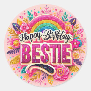 Feliz cumpleaños bestial pegatina