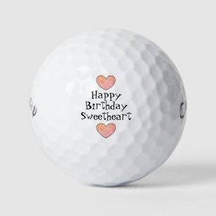 Feliz cumpleaños, bolas de golf