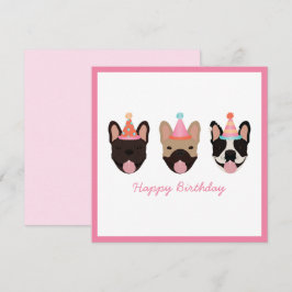 Feliz cumpleaños Bulldog francés Fiestas Gorras ro