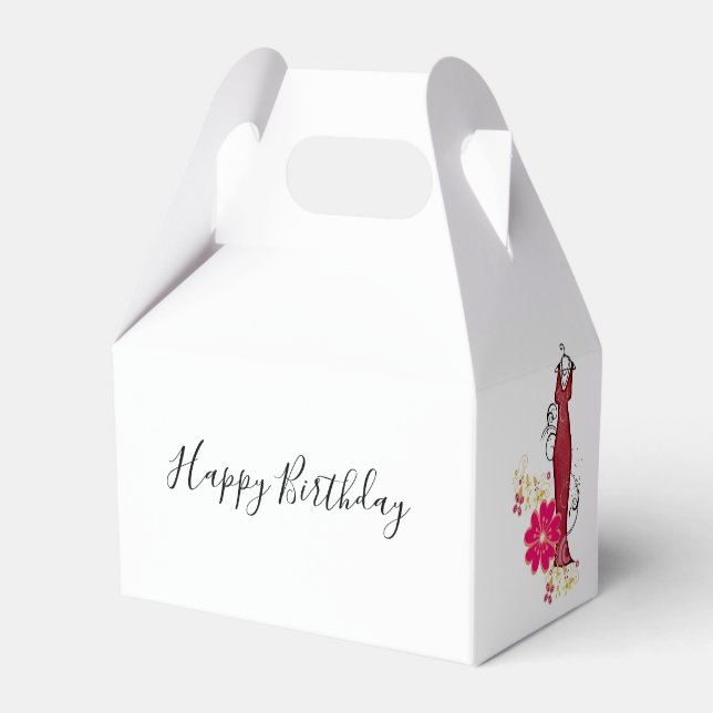 Feliz cumpleaños Caja de Favor Gable Vestido Flora (Reverso)