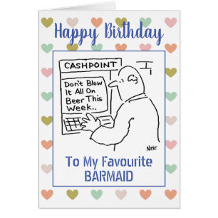 Feliz cumpleaños, camarera