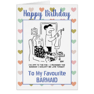 Feliz cumpleaños, camarera