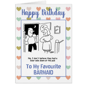 Feliz cumpleaños, camarera