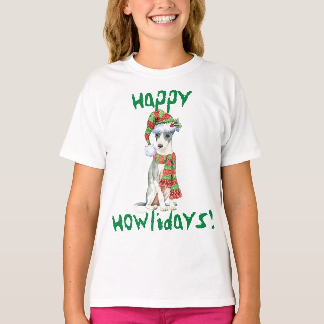 Feliz cumpleaños, camiseta de Greyhound italiano (Anverso)