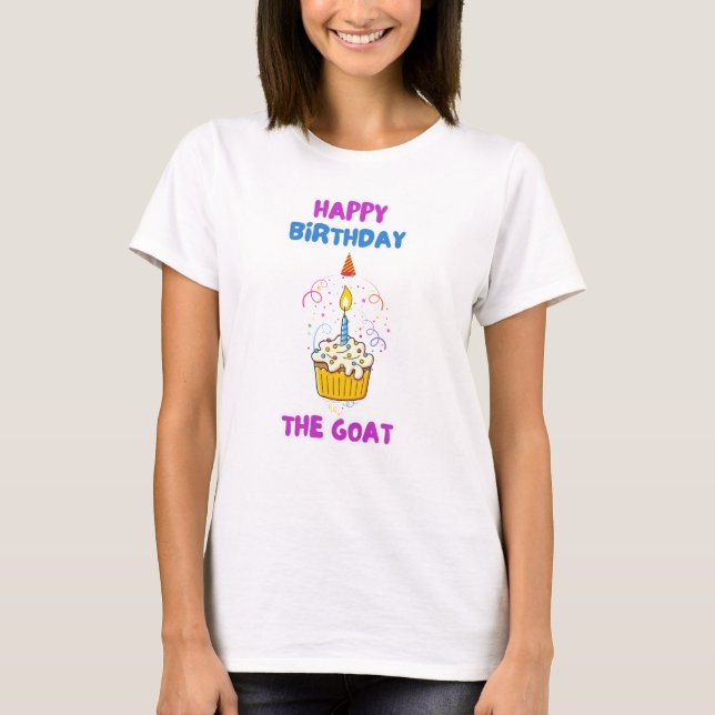 Feliz Cumpleaños Camiseta de Mujer del GOAT – Part (Anverso)