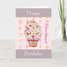 Feliz cumpleaños cariño - tarjeta de saludo