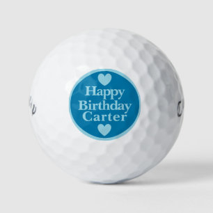 Feliz cumpleaños #Carter pelotas de golf