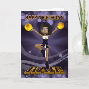 Feliz Cumpleaños, CheerLeader, Tarjeta de Saludo
