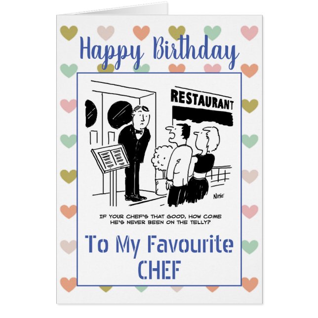 Feliz cumpleaños, chef (Frente)