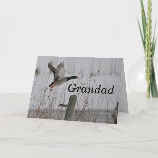 Feliz cumpleaños con la tarjeta de abuelo de Janz (Anverso)