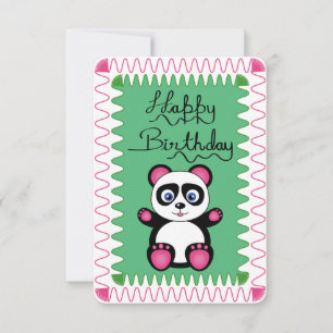 Feliz cumpleaños con Panda Rosa