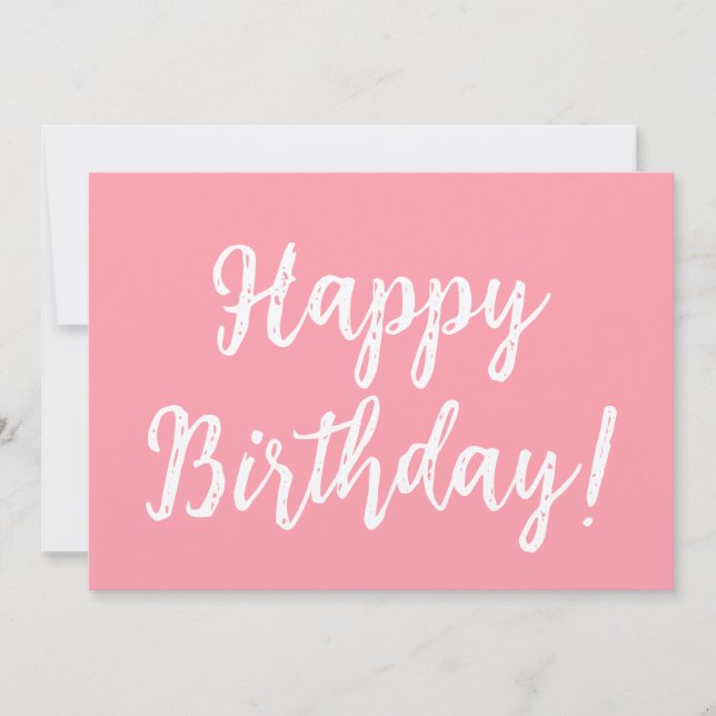 Feliz cumpleaños con tarjeta de cumpleaños plana r (Anverso)