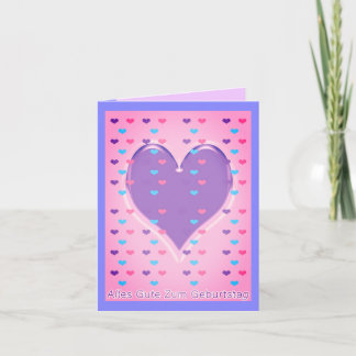 Feliz cumpleaños con tarjeta de felicitación plega