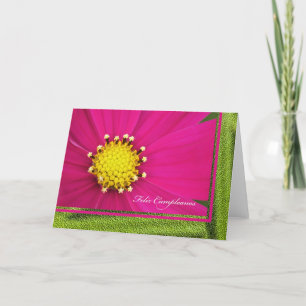 Feliz cumpleaños con tarjeta en español — Feliz Cu