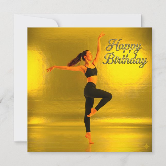 FELIZ CUMPLEAÑOS CON UN CHICA DE BAILE (Anverso)