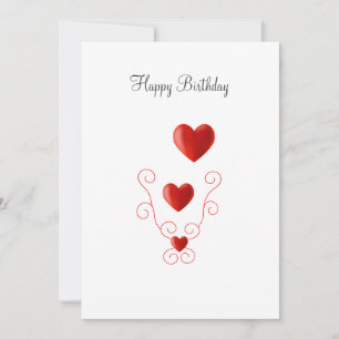 Feliz Cumpleaños Corazones de Amor Cumpleaños