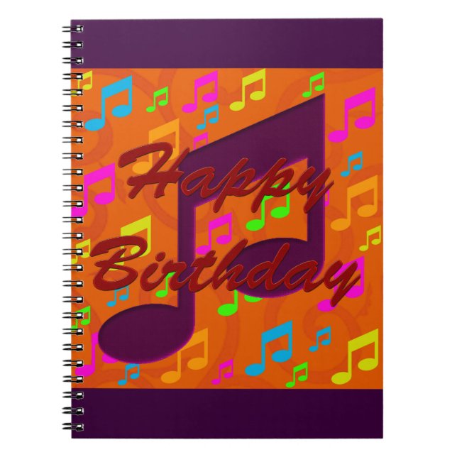 Feliz cumpleaños - cuaderno de la música (Frente)