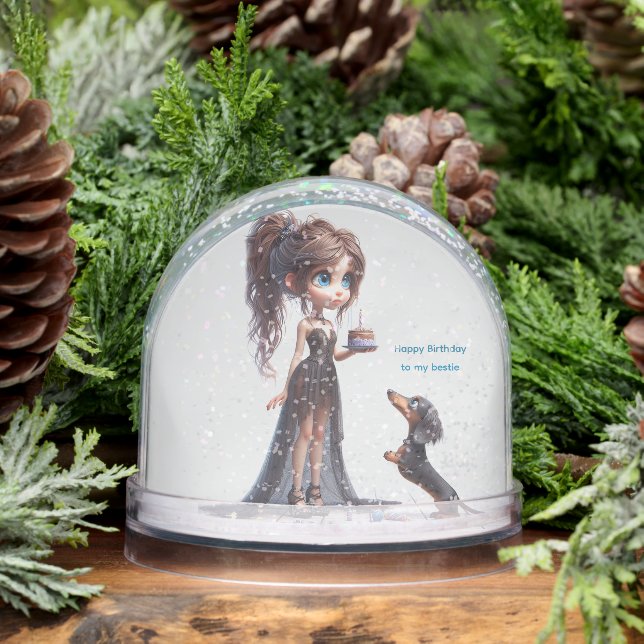 Feliz cumpleaños, Dachshund Anime (Invierno)