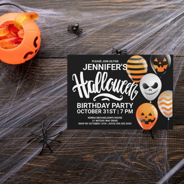 Feliz cumpleaños de Halloween | Invitación a la fi (Subido por el creador)