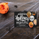 Feliz cumpleaños de Halloween | Invitación de fies<br><div class="desc">Feliz cumpleaños de Halloween | Invitación de fiesta</div>